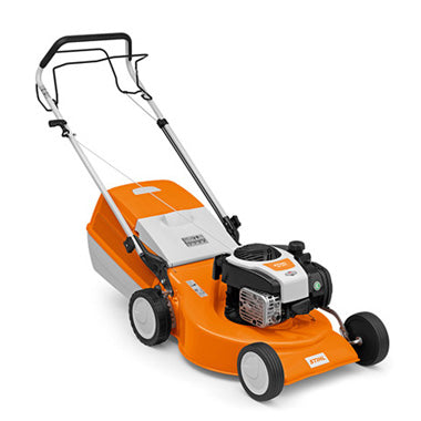 STIHL RM 253 T Petrol lawn mower with wide cutting width and 1-speed drive