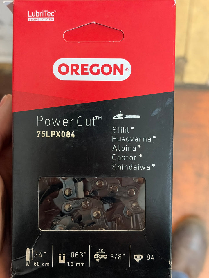 Oregon Chainsaw Chain for 24″ Bar 3/8″ – 1.6 mm, 84 DL