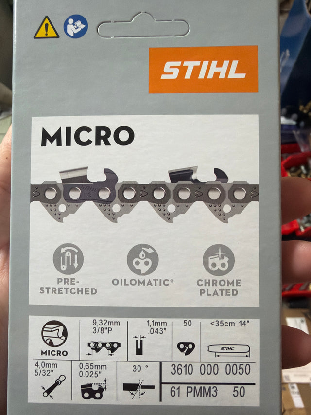 STIHL Chainsaw Chain for 14″ Bar 3/8″ – 1.1 mm, 50 DL