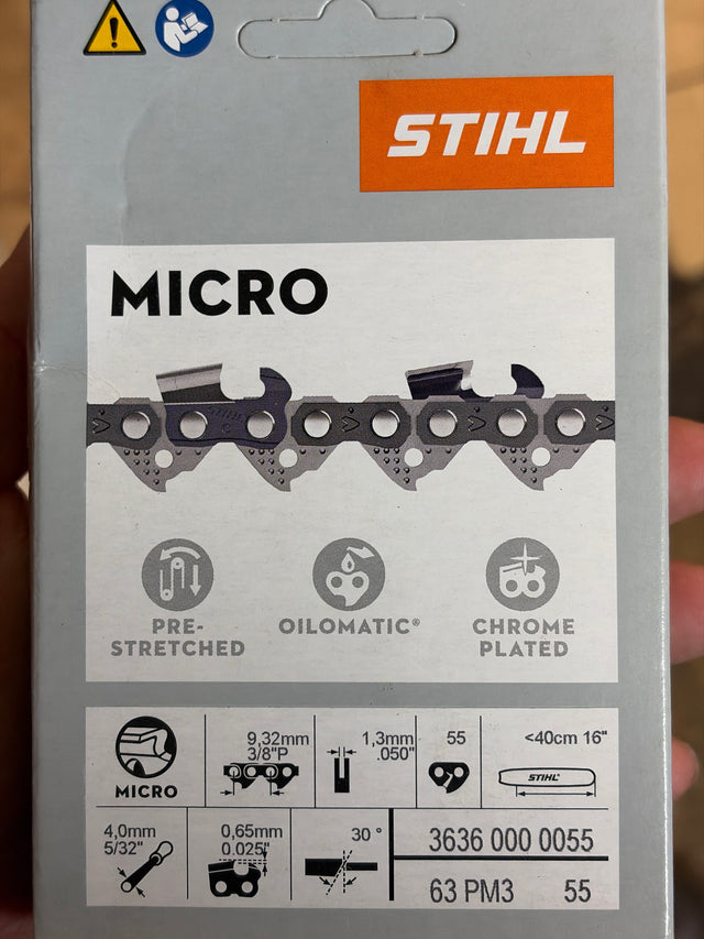 STIHL Chainsaw Chain for 16″ Bar 3/8″ – 1.3 mm, 55 DL