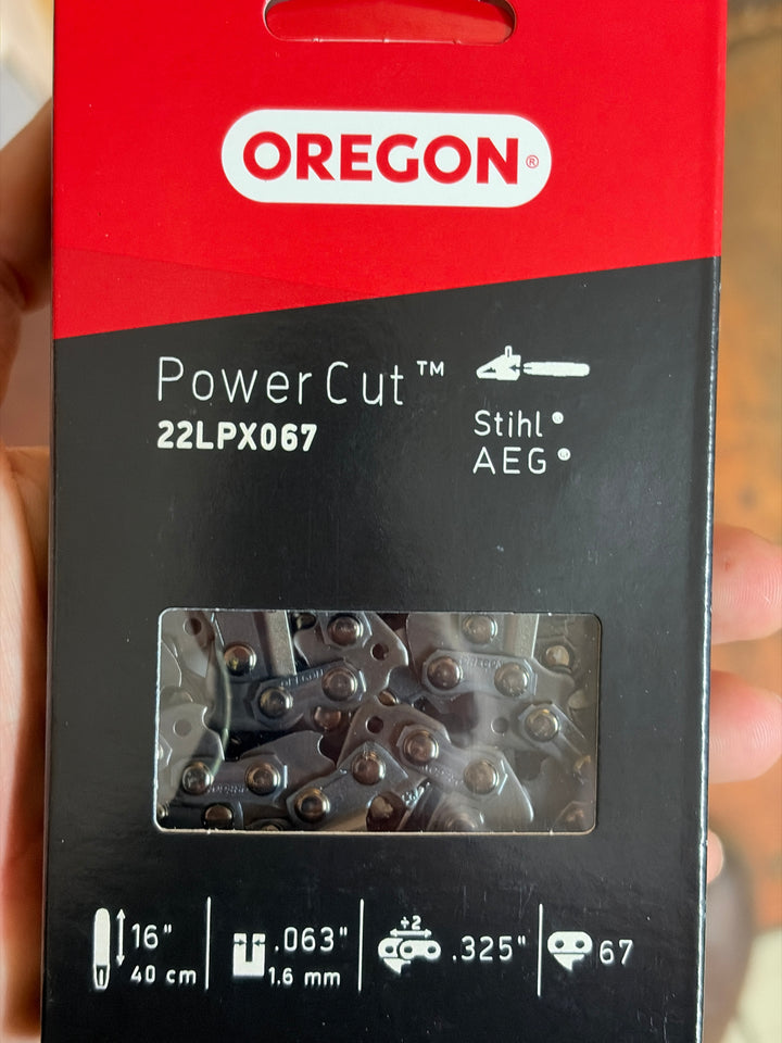 Oregon Chainsaw Chain for 16″ Bar 0.325″ – 1.6 mm, 67 DL
