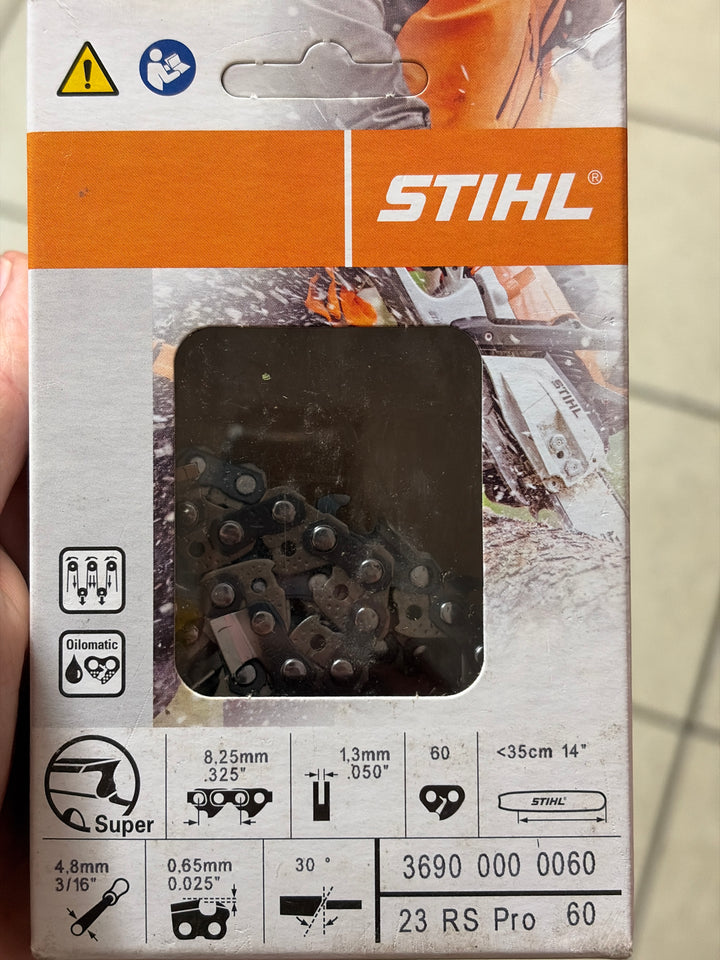 STIHL Chainsaw Chain for 14″ Bar 0.325″ – 1.3 mm, 60 DL