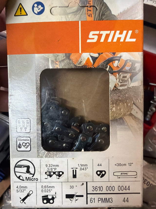 STIHL Chainsaw Chain for 12″ Bar 3/8″ – 1.1 mm, 44 DL