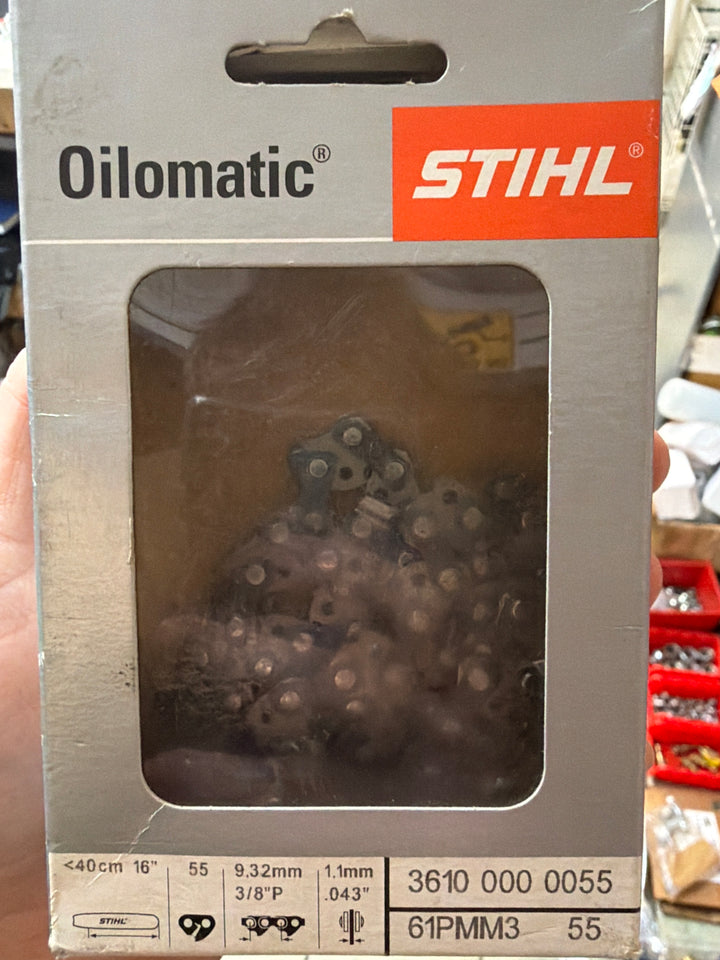 STIHL Chainsaw Chain for 16″ Bar 3/8″ – 1.1 mm, 55 DL