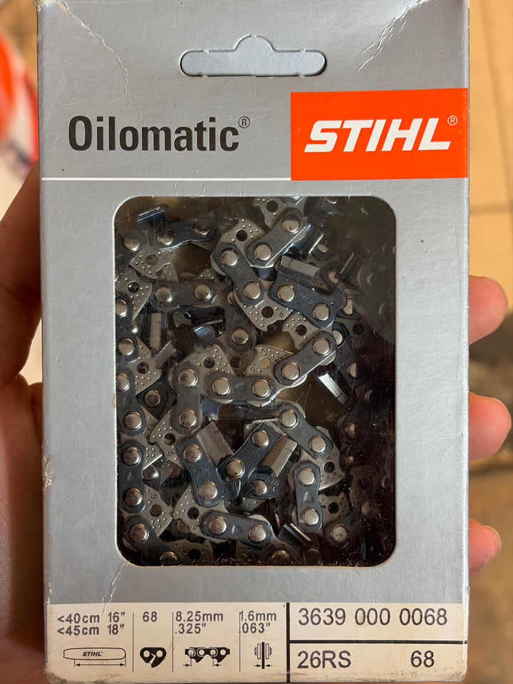 STIHL Chainsaw Chain for 16/18″ Bar 0.325″ – 1.6 mm, 68 DL