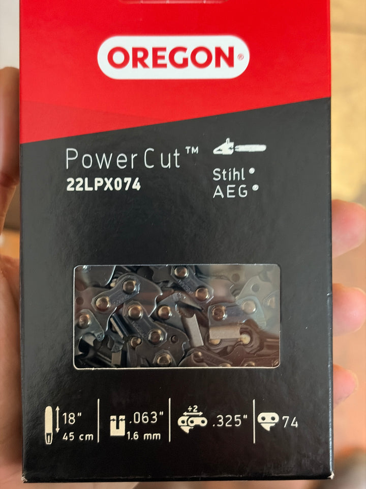 Oregon Chainsaw Chain for 18″ Bar 0.325″ – 1.6 mm, 74 DL