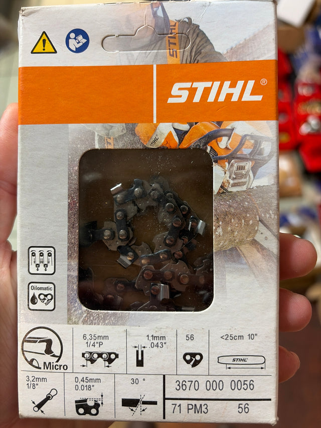 STIHL Chainsaw Chain for 10″ Bar 1/4″ – 1.1 mm, 56 DL