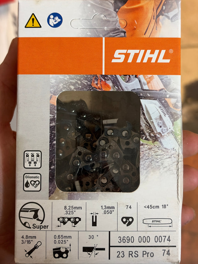 STIHL Chainsaw Chain for 18″ Bar 0.325″ – 1.3 mm, 74 DL
