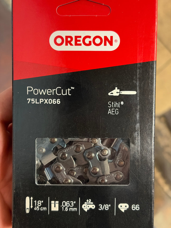 Oregon Chainsaw Chain for 18″ Bar 3/8″ – 1.6 mm, 66 DL