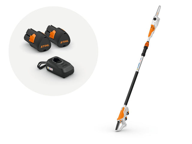 STIHL HTA 30 Cordless Pole Pruner Set – 2 AS 2 Batteries and ALS 31 Charger