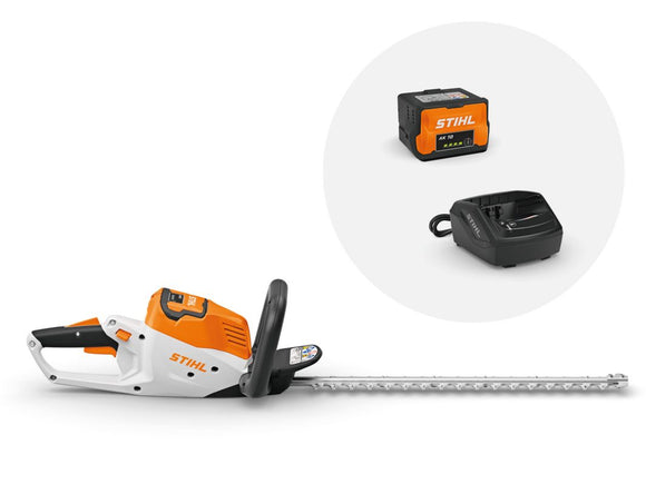 STIHL HSA 50 CORDLESS HEDGE TRIMMER - with battery and charger.
