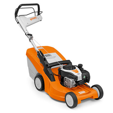 STIHL RM 448 TC Robust petrol lawn mower with mono-comfort handlebar